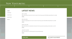 Desktop Screenshot of newventuretec.com